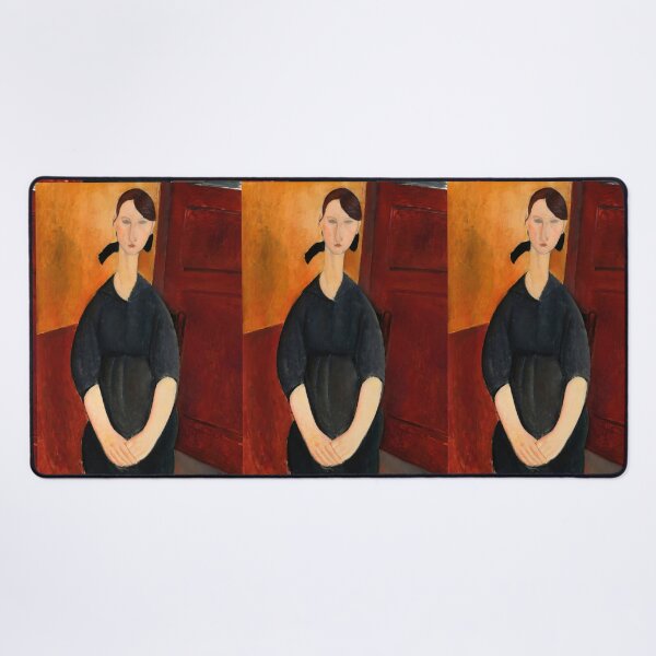 Item preview, Portrait of Madame Dorival by Amedeo Modigliani: Modernist Fine Art Print designed and sold by artofuniverse.