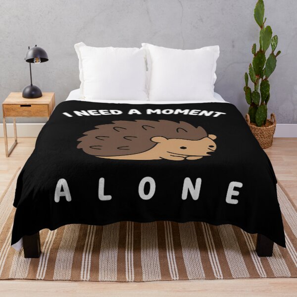 Item preview, I Need A Moment Alone - Cute Introvert Hedgehog designed and sold by Mason-Pride.