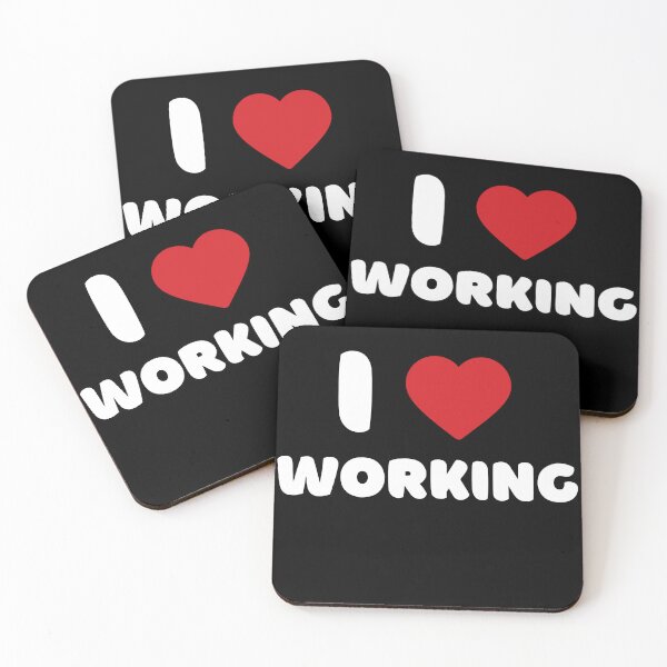 Item preview, I Love Working designed and sold by Itsheartshop.