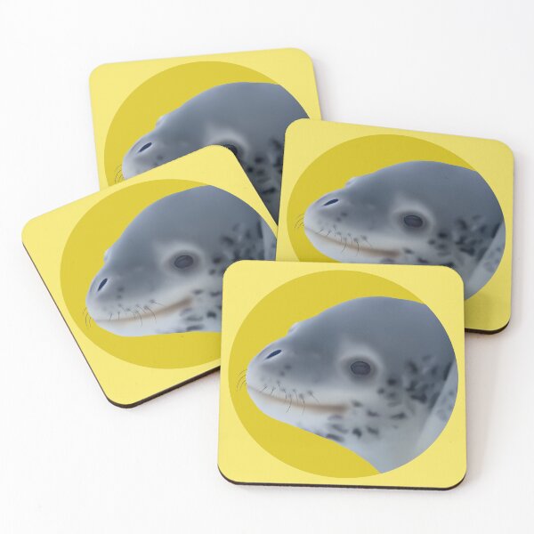 Item preview, Leopard Seal II on yellow designed and sold by GivernyKate.