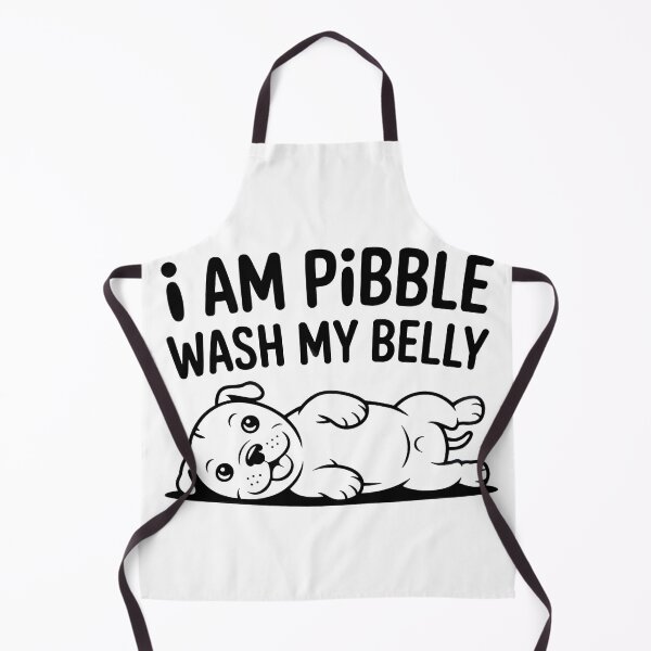 Item preview, I Am Pibble Wash My Belly Line Art – Funny Pit Bull Dog Meme designed and sold by WSPrintCrafter.