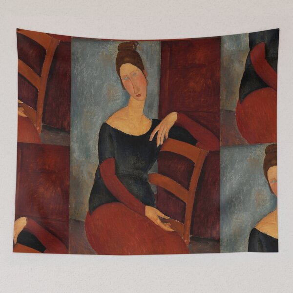 Item preview, Portrait of Madame Dorival by Amedeo Modigliani: Modernist Fine Art Print designed and sold by artofuniverse.
