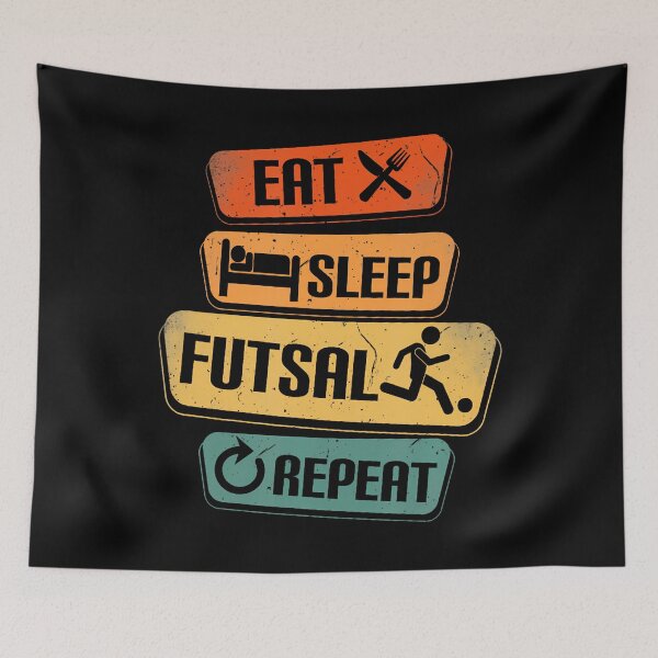 Item preview, Eat Sleep Futsal Repeat Funny Futsal designed and sold by charitashmoqs.