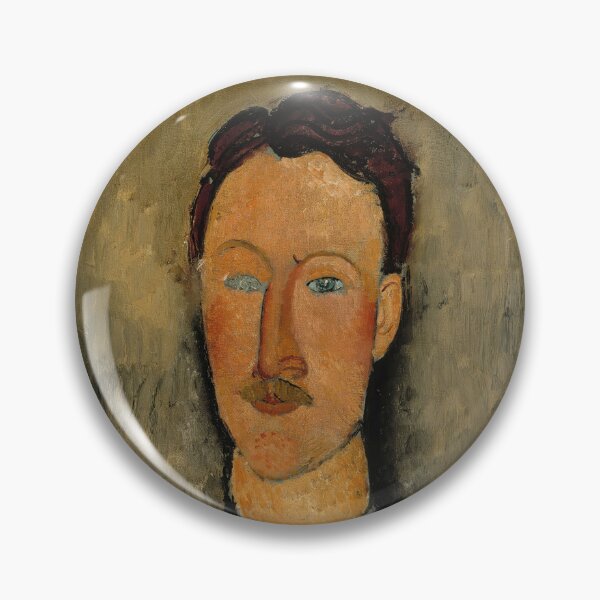 Item preview, Portrait of the Artist Leopold Survage by Amedeo Modigliani: Modernist Portrait Print designed and sold by artofuniverse.
