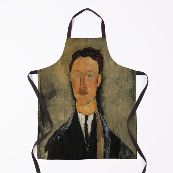 Item preview, Portrait of the Artist Leopold Survage by Amedeo Modigliani: Modernist Portrait Print designed and sold by artofuniverse.