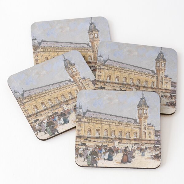 Item preview, Gare de Lyon – Eugène Galien-Laloue Impressionist Urban Scene of Parisian Railway Station designed and sold by Art Outlaws.