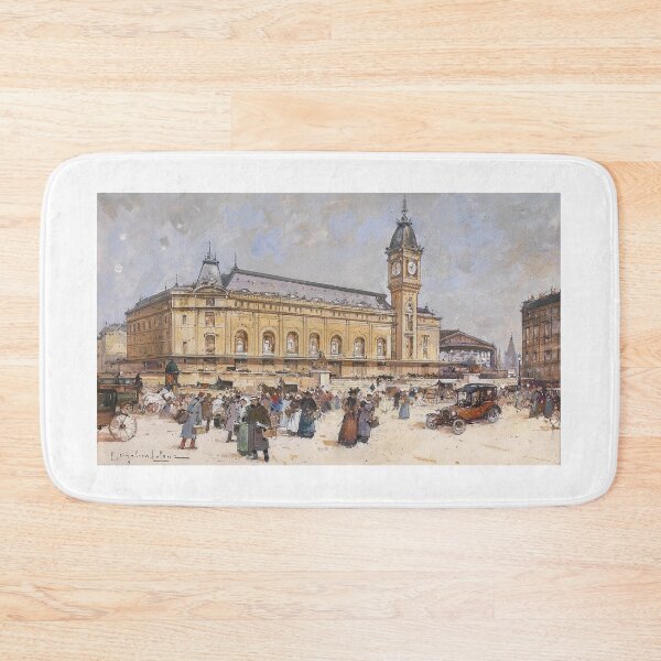 Item preview, Gare de Lyon – Eugène Galien-Laloue Impressionist Urban Scene of Parisian Railway Station designed and sold by Art Outlaws.