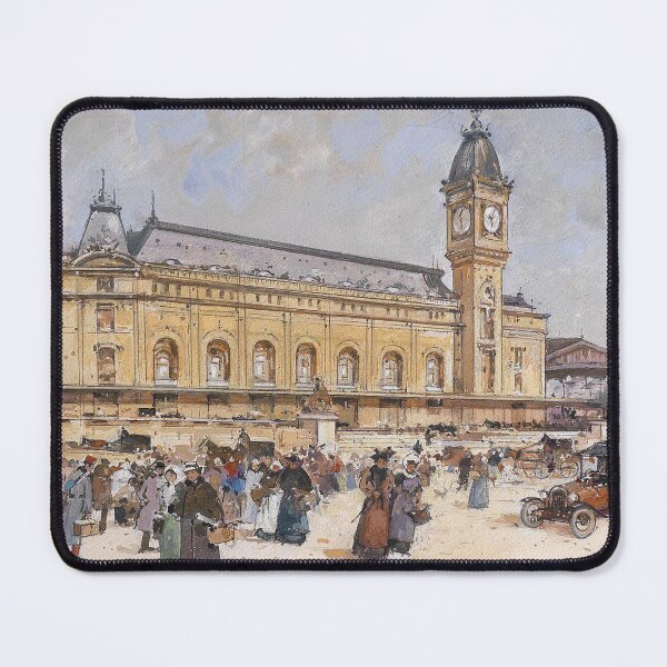 Item preview, Gare de Lyon – Eugène Galien-Laloue Impressionist Urban Scene of Parisian Railway Station designed and sold by Art Outlaws.