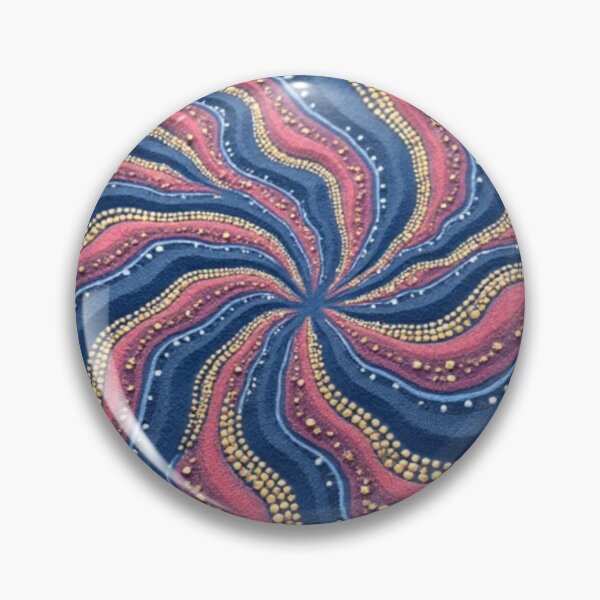 Item preview, Aboriginal Inspired Dot Art - Midnight Strange Waves designed and sold by GrinGalore.