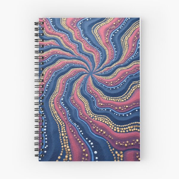 Item preview, Aboriginal Inspired Dot Art - Midnight Strange Waves designed and sold by GrinGalore.