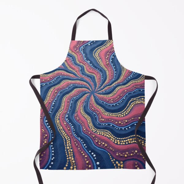Item preview, Aboriginal Inspired Dot Art - Midnight Strange Waves designed and sold by GrinGalore.