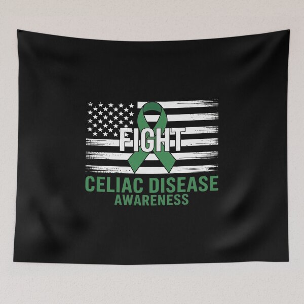 Item preview, Celiac Disease Warrior US Flag designed and sold by Catharsiscath.