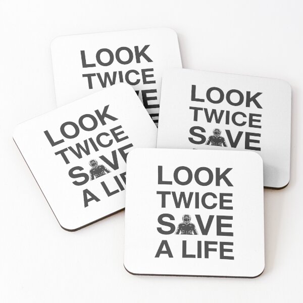 Item preview, Look Twice Save A Life- motorcycle design designed and sold by TwoWheels-shop.