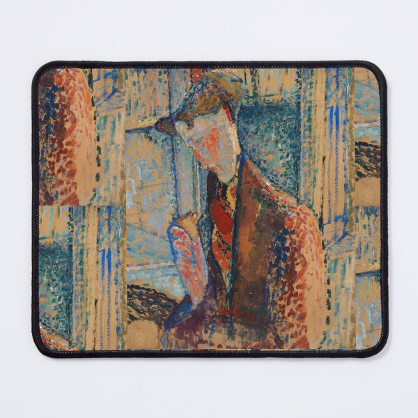 Item preview, Reverie Study for the Portrait of Frank Burty Haviland by Amedeo Modigliani: Bohemian Modernist Poster designed and sold by artofuniverse.