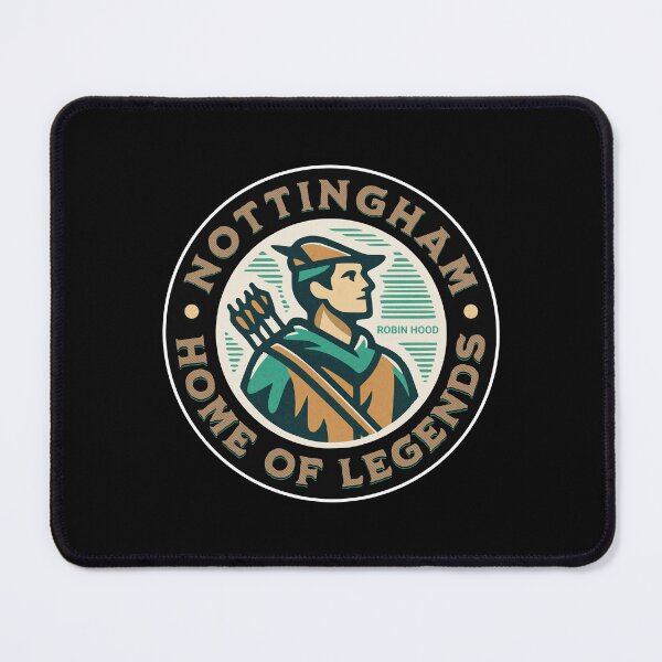 Item preview, The Vintage Nottingham Home of Legends Robin Hood Emblem designed and sold by 89BLACK.