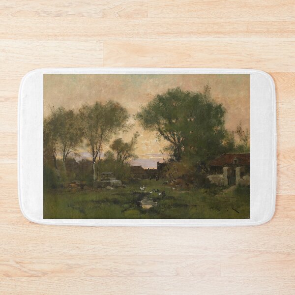 Item preview, Abendstimmung – Eugène Galien-Laloue Impressionist Evening Landscape of Tranquil Dusk designed and sold by Art Outlaws.