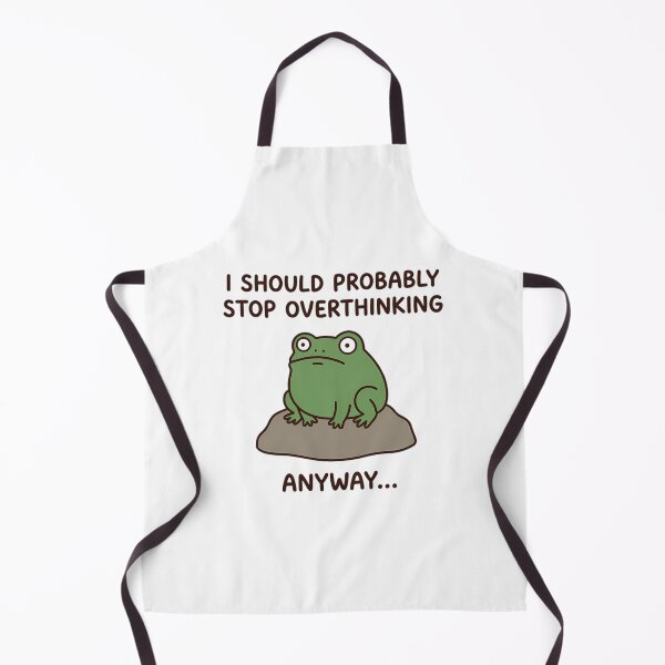Item preview, Funny Overthinking Frog - Anxiety & Mental Health Humor designed and sold by Mason-Pride.