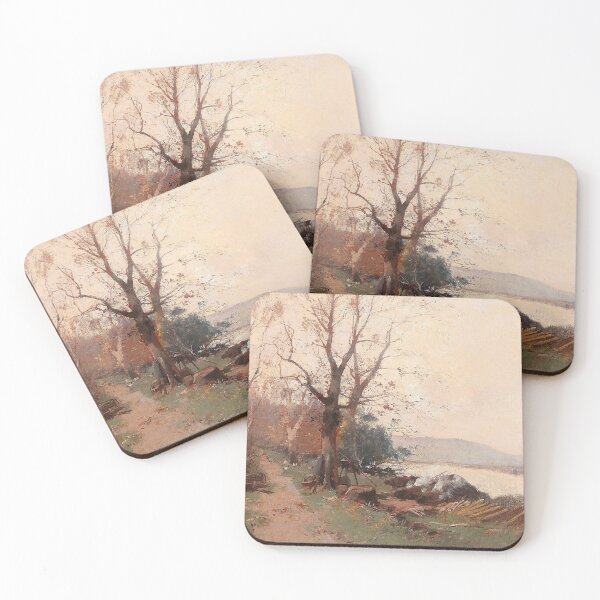 Item preview, River Landscape – Eugène Galien-Laloue Impressionist Painting of Serene Waterways and Countryside designed and sold by Art Outlaws.