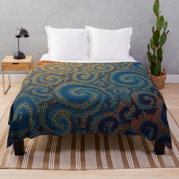 Item preview, Aboriginal Inspired Dot Art - Various Sunset Waves designed and sold by GrinGalore.