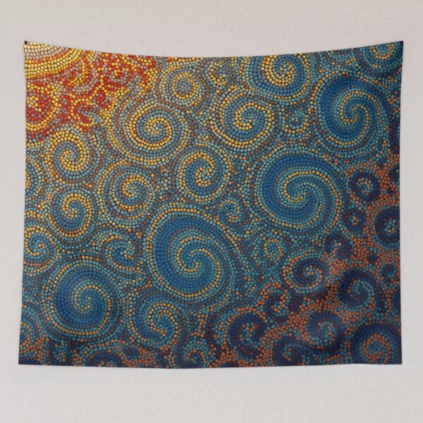 Item preview, Aboriginal Inspired Dot Art - Various Sunset Waves designed and sold by GrinGalore.