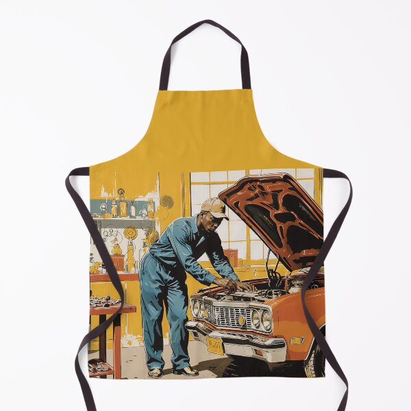 Item preview, Classic Garage: Modern Mechanic at Work Illustration designed and sold by Banal25.