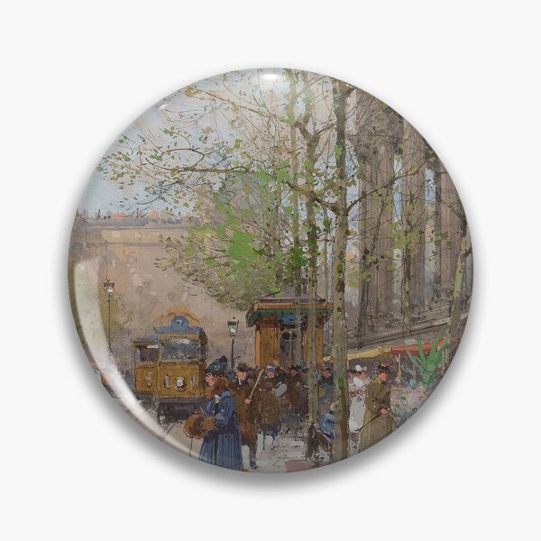 Item preview, Marché aux Fleurs, Place de la Madeleine – Eugène Galien-Laloue Impressionist Parisian Market Scene designed and sold by Art Outlaws.