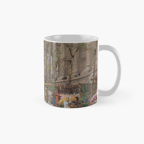 Item preview, Marché aux Fleurs, Place de la Madeleine – Eugène Galien-Laloue Impressionist Parisian Market Scene designed and sold by Art Outlaws.