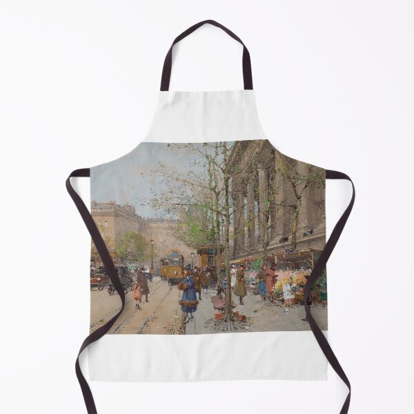 Item preview, Marché aux Fleurs, Place de la Madeleine – Eugène Galien-Laloue Impressionist Parisian Market Scene designed and sold by Art Outlaws.
