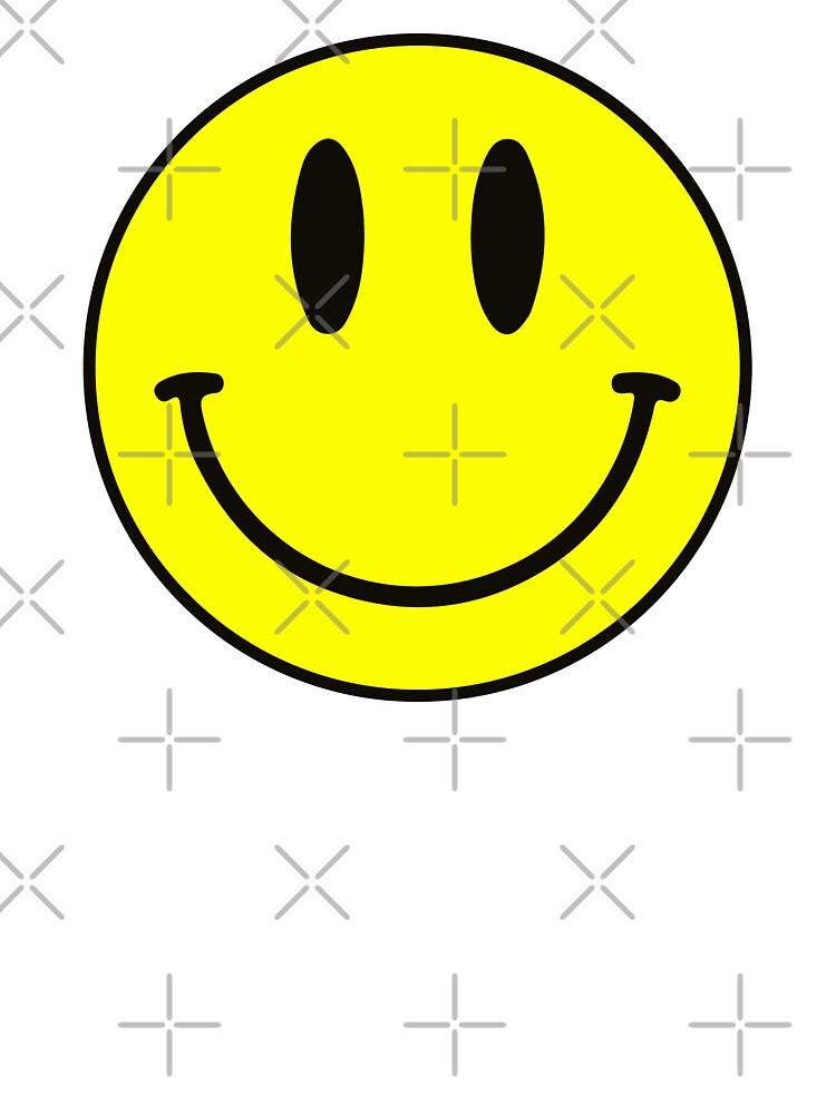 T Shirt Enfant Smiley Face Mignon Heureux Funny Emoji Jaune Par Decentdesigns Redbubble