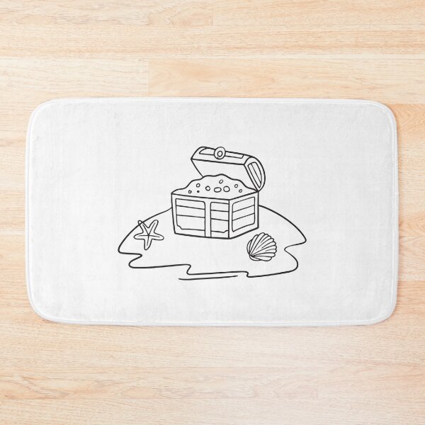 Item preview, A treasure placed on the beach sand with shells close by   designed and sold by rasagamastore.