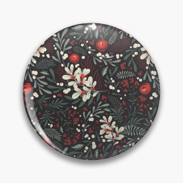 Item preview, Whimsical Winter Botanical Pattern – Cozy Seasonal Floral Design designed and sold by BohemiaArt.