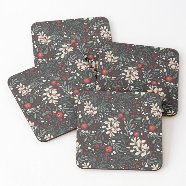 Item preview, Whimsical Winter Botanical Pattern – Cozy Seasonal Floral Design designed and sold by BohemiaArt.