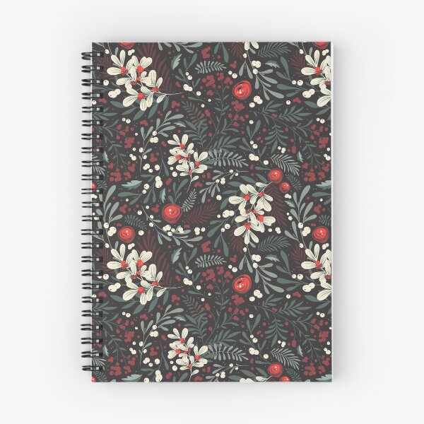 Item preview, Whimsical Winter Botanical Pattern – Cozy Seasonal Floral Design designed and sold by BohemiaArt.