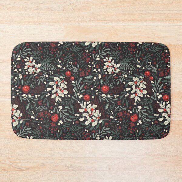 Item preview, Whimsical Winter Botanical Pattern – Cozy Seasonal Floral Design designed and sold by BohemiaArt.