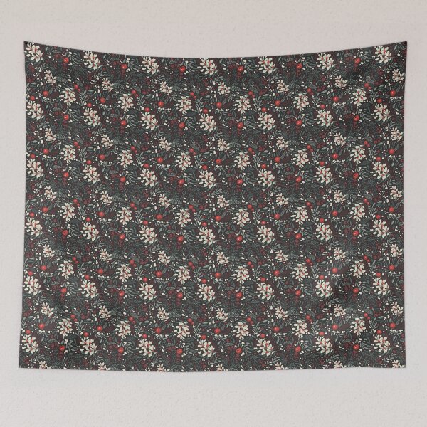 Item preview, Whimsical Winter Botanical Pattern – Cozy Seasonal Floral Design designed and sold by BohemiaArt.