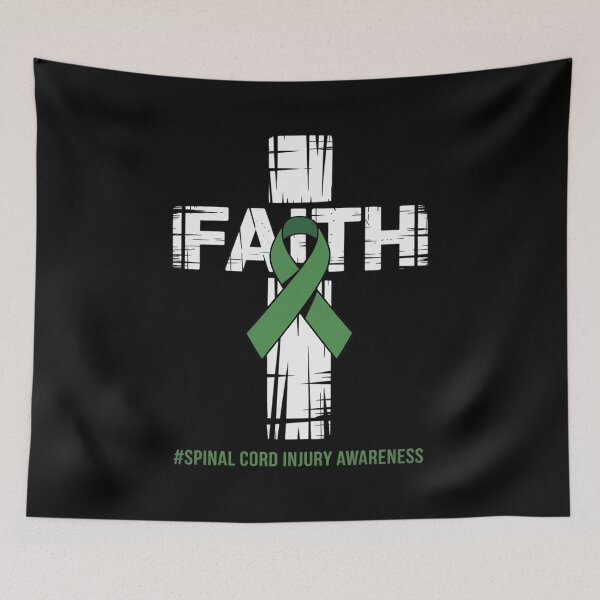 Item preview, Christian Faith & Cross Spinal Cord Injury Awareness designed and sold by Catharsiscath.