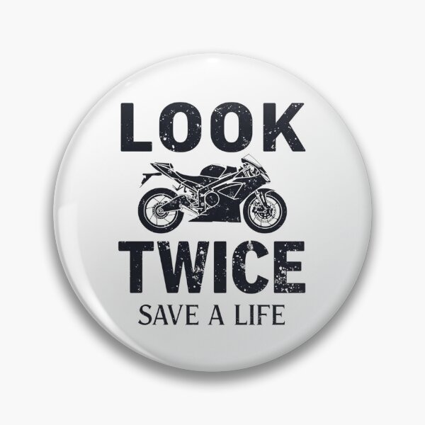 Item preview, Look Twice Save A Life- Motorcycle Design designed and sold by TwoWheels-shop.