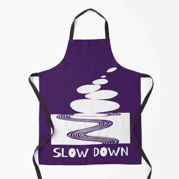 Item preview, Zen Stones and Slow Down Message, White on Purple designed and sold by nikoart001.