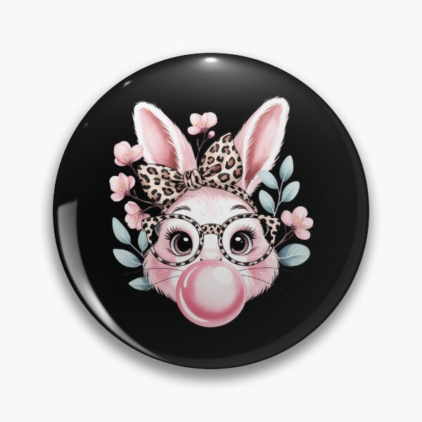 Item preview, Leopard Print Rabbit Bunny Blowing Bubble Gum Easter Day designed and sold by FaithAbbott.