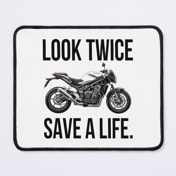 Item preview, Look Twice Save A Life- Motorcycle Design designed and sold by TwoWheels-shop.
