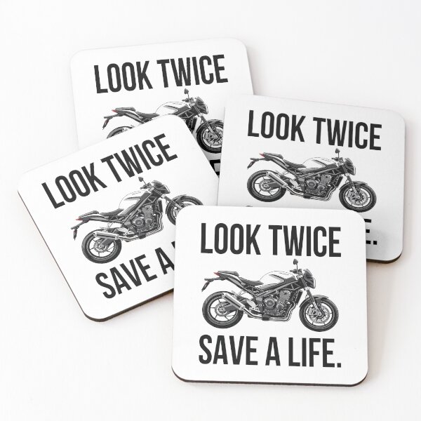 Item preview, Look Twice Save A Life- Motorcycle Design designed and sold by TwoWheels-shop.
