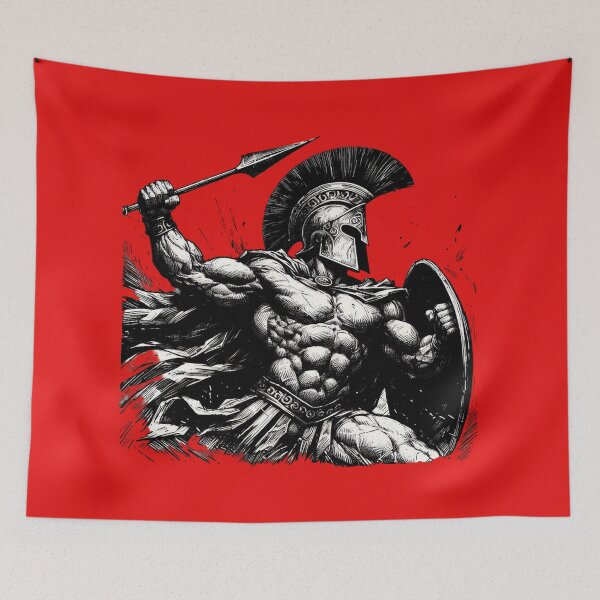 Item preview, Spartan Warrior T-Shirt | Battle Art Strength Glory Print designed and sold by Epick7.