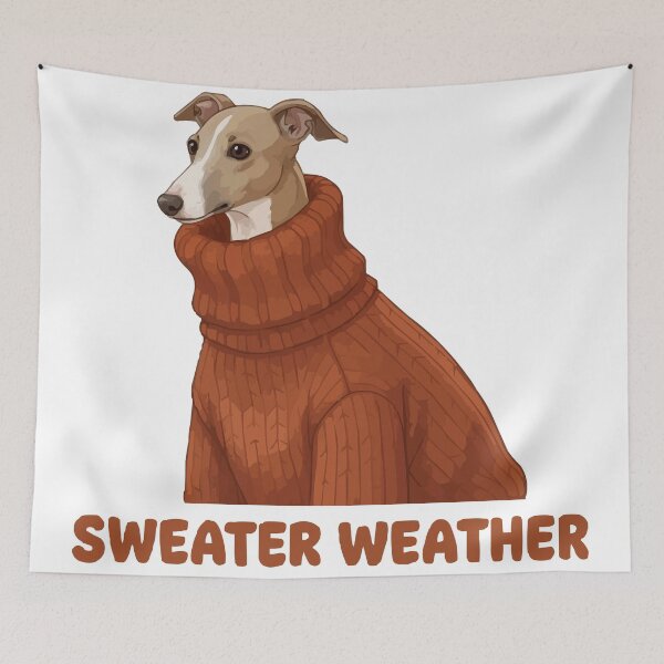 Item preview, Cozy Italian Greyhound in Turtleneck - Sweater Weather designed and sold by Petzzz.
