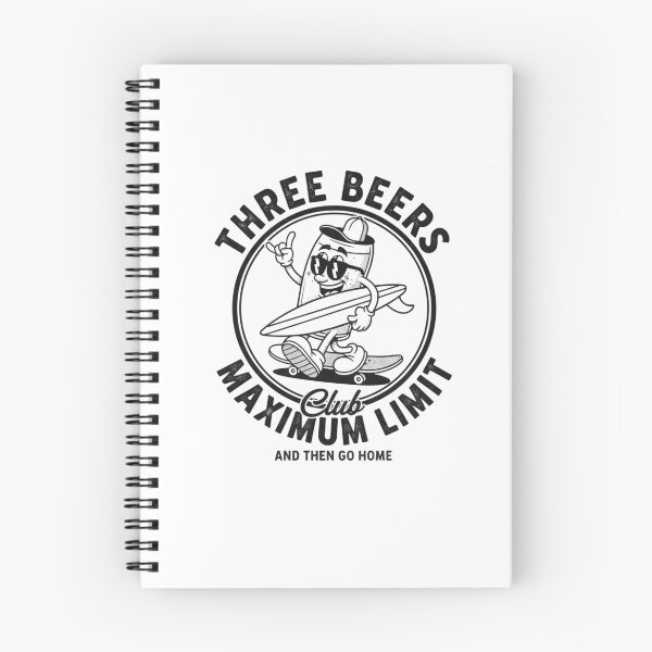 Item preview, Three Beers Maximum Limit: Retro Surfing Beer Character Illustration designed and sold by Colorful-Garden.