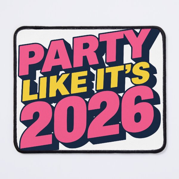 Item preview, Party Like It’s 2026 New Year Typography Design designed and sold by DavidTeeStudio.