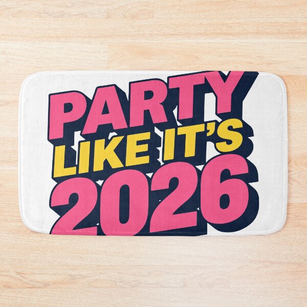 Item preview, Party Like It’s 2026 New Year Typography Design designed and sold by DavidTeeStudio.