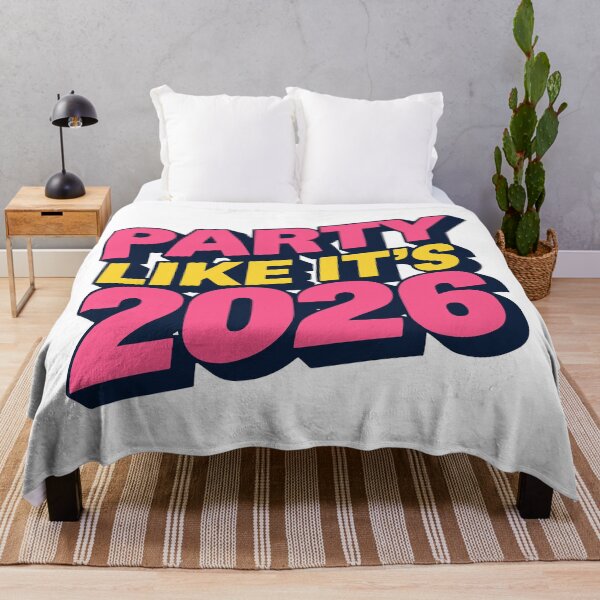 Item preview, Party Like It’s 2026 New Year Typography Design designed and sold by DavidTeeStudio.