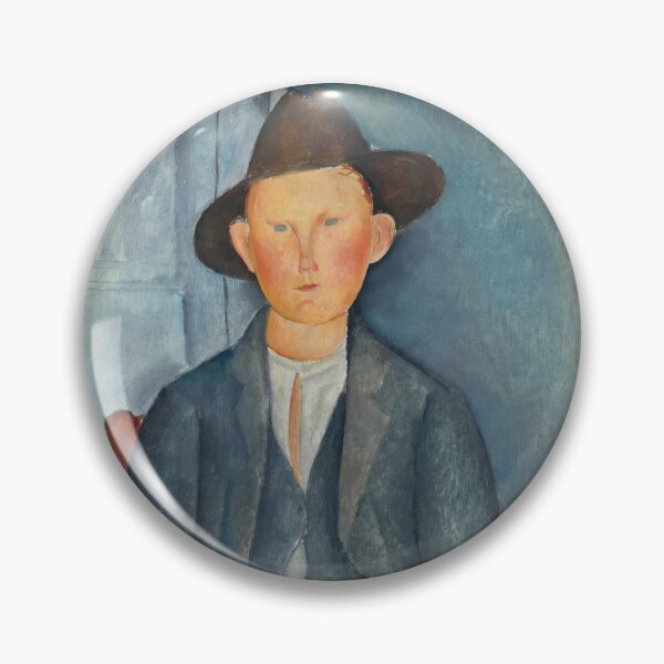 Item preview, The Little Peasant by Amedeo Modigliani: Modernist Portrait Fine Art Print designed and sold by artofuniverse.