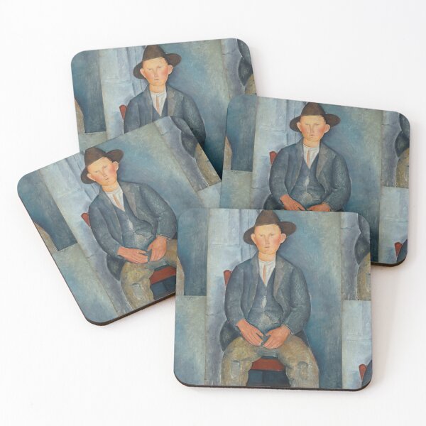 Item preview, The Little Peasant by Amedeo Modigliani: Modernist Portrait Fine Art Print designed and sold by artofuniverse.