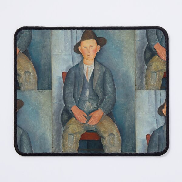 Item preview, The Little Peasant by Amedeo Modigliani: Modernist Portrait Fine Art Print designed and sold by artofuniverse.